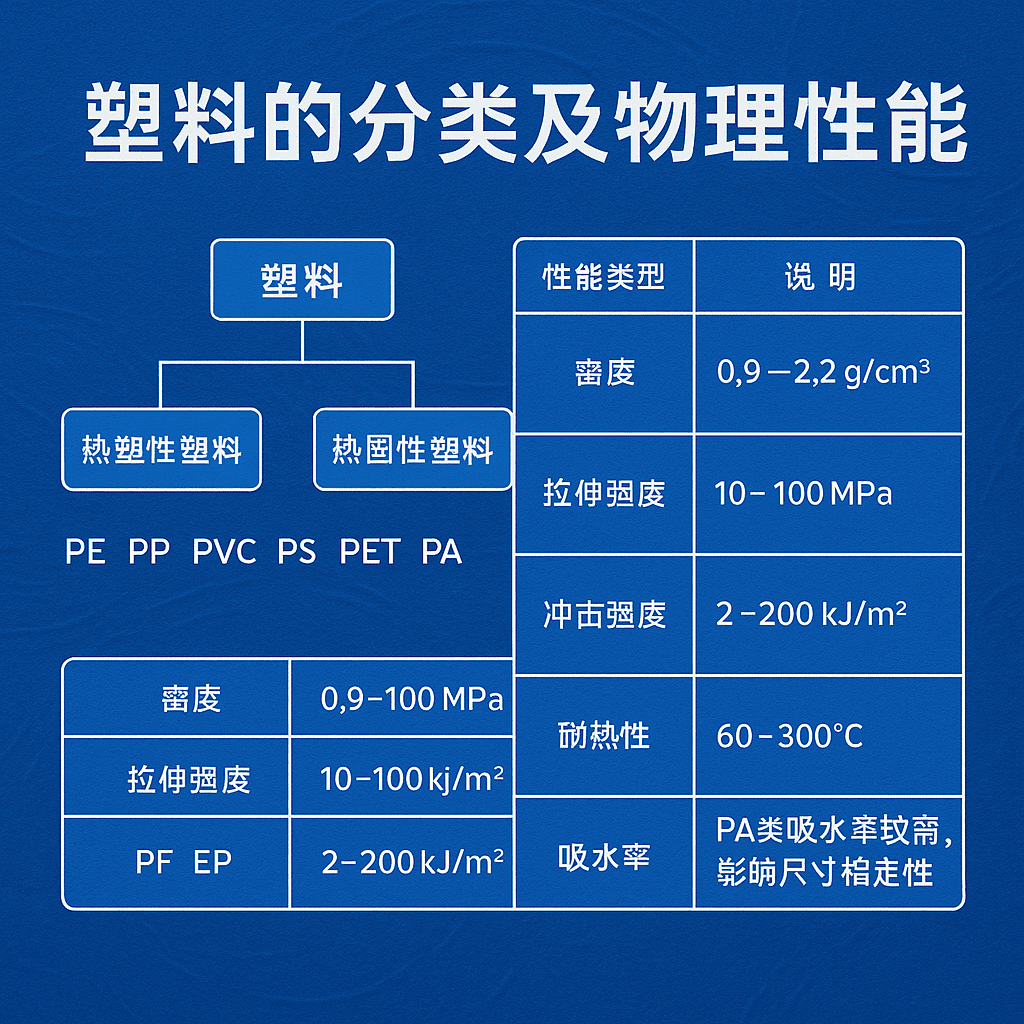 塑料的分类及物理性能对比表