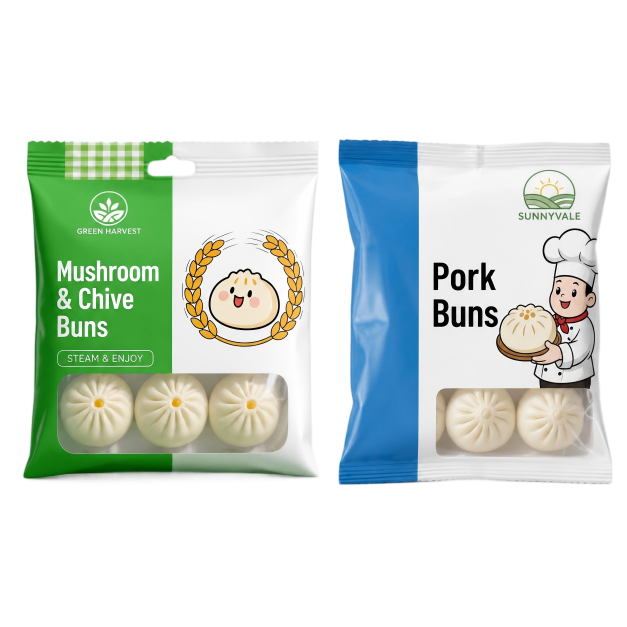 冷冻水饺包装卷膜定制案例成品展示 冷冻水饺包装卷膜定制案例成品展示